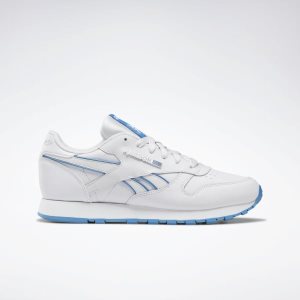 Reebok Classic Leather Turnschuhe Damen - Blau/Weiß - DE 379-OHI